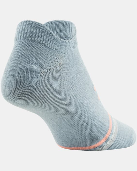 Women's UA Essential No Show – 6-Pack Socks, White, pdpMainDesktop image number 9